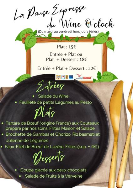 Plat du Jour pas cher Uzès, Remoulins, Pont du Gard